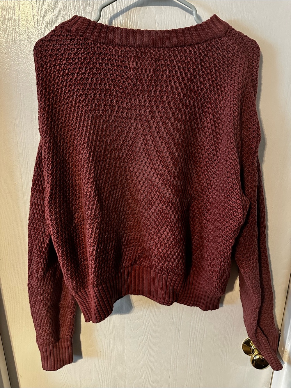 Pact Women's Marsala Honeycomb Knit Crew Sweater S - Picture 3 of 6
